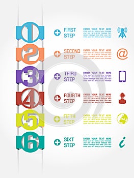 Infographic number option template