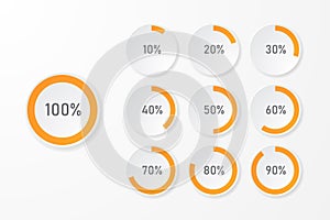 Infographic pie chart templates photo
