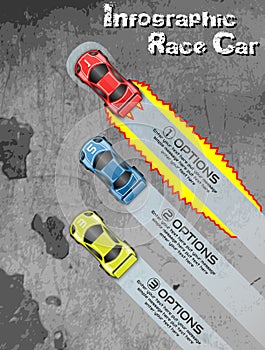 Infographic race car tuning option