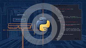 An infographic for Scapy, a library utility for the Python language, made for analyzing computer networks