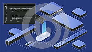 An infographic for Scapy, a library utility for the Python language, made for analyzing computer networks
