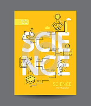 Infographic of science concept.
