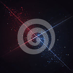 Infographic Semi Abstract Support Vector Machine Red Blue Clusters