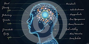 Neuroscience Illustrated: Futuristic Brain Activity Visualization