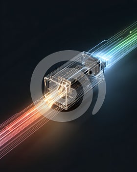 Chaotic Luminous Stream Multi Colored Light Crystalline Module