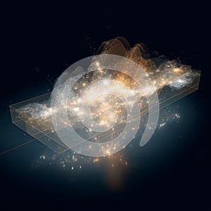 Pca Projection Captures Maximum Variance Bright Glowing Axes