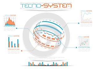 Infographic tecno system