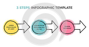 Infographic Template with 3 Arrows