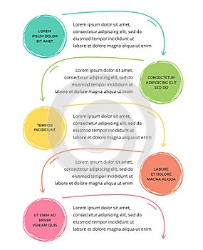 Infographic Template with 5 Elements