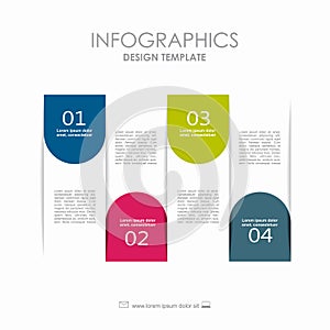 Infographic template. Can be used for workflow layout, diagram, business step options, banner, web design.