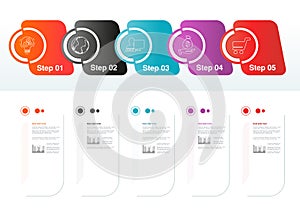 Infographic template with circles. Business concept with options. for workflow layout, timeline infographics, diagram, flowchart,
