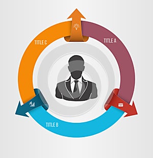 Infographic Template. Data Visualization. Can be used for workflow layout, number of options, steps, diagram, graph