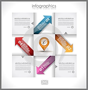 Infographic template design - Original geometrics