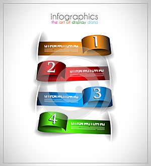 Infographic template design - Original geometrics