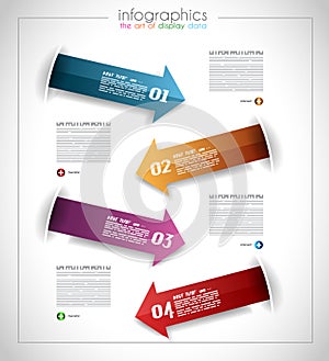 Infographic template design - Original geometrics