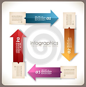 Infographic template design - Original geometrics