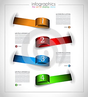 Infographic template design - Original geometrics