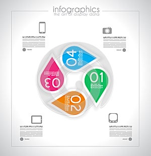 Infographic template design - Original geometrics