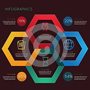 Infographic template design. Vector illustration decorative design