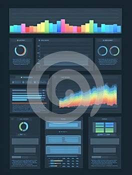 Infographic Template Featuring Editable Placeholders for Data Visualization and Custom Statistics
