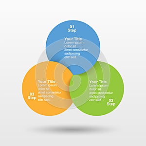 Infographic template with option or step for business presentation