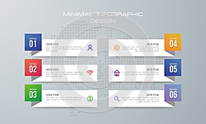 Infographic template with 4 options, workflow, process chart,Timeline infographics design vector and marketing icons can be used f
