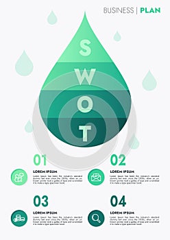 Infographic template for presentation. Business data visualization. Process chart and drive success.