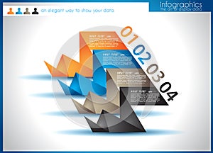 Infographic template for statistic data visualizat