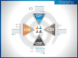 Infographic template for statistic data visualizat