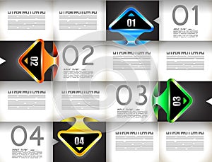 Infographic template for statistic data visualizat