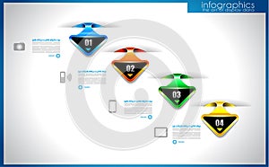 Infographic template for statistic data visualization.