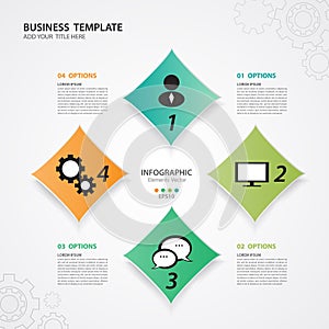 Infographic Templates for Business Vector Illustration, banner, timeline, chart, graph vector