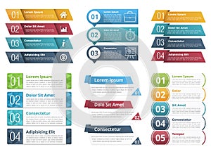 Infographic Templates with Numbers