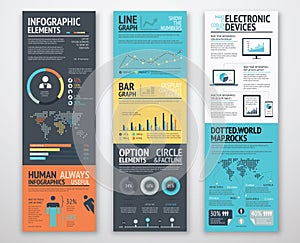 Infographic templates in well arranged order ready for use