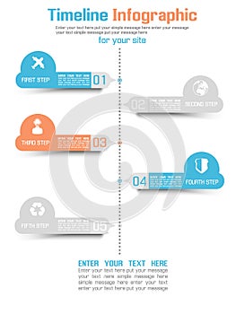 Infographic timeline elements chart and graphic