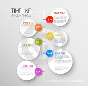 Infographic timeline report template