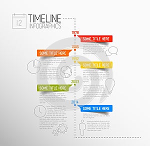 Infographic timeline report template