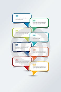 Infographic timeline report, template, chart, scheme. Empty text fields