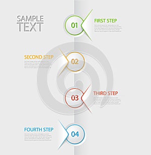 Infographic timeline report template