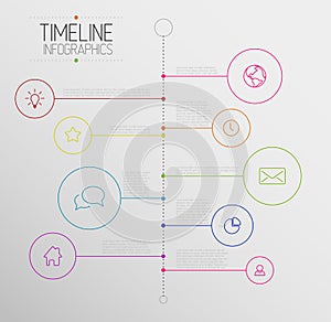 Infographic timeline report template