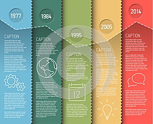 Infographic timeline report template