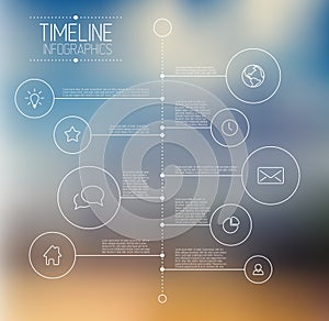 Infographic timeline report template