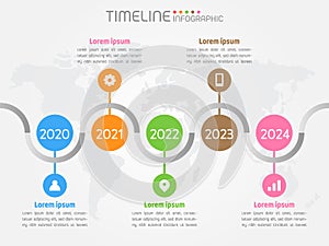 Infographic timeline,roadmap on grey background,vector illustration