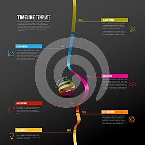 Infographic timeline template