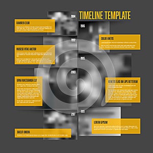 Infographic Timeline Template with big photos