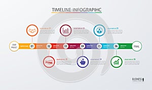 Infographic timeline template business concept.Vector can be use