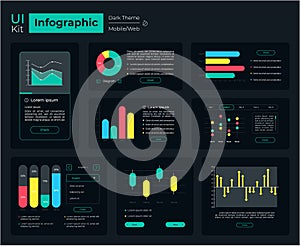 Infographic tools UI elements kit