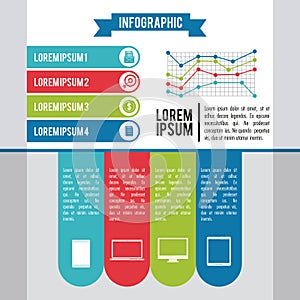 Infographic various diagrams