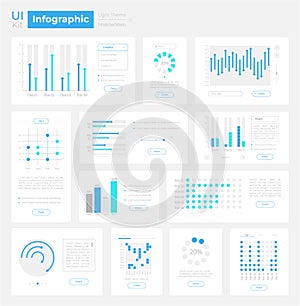 Infographic visualization UI elements kit