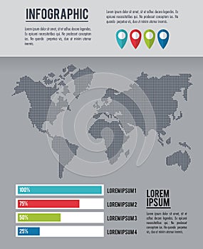 Infographic whole world